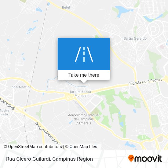 Rua Cícero Guilardi map