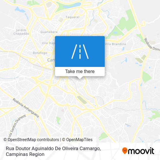 Rua Doutor Aguinaldo De Oliveira Camargo map