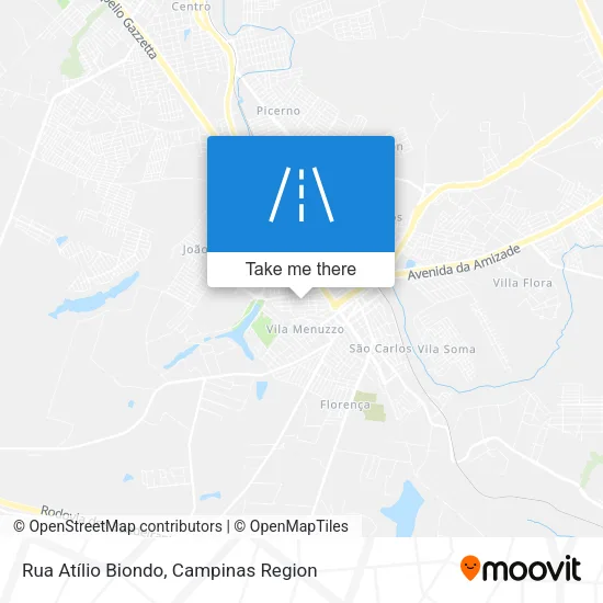 Rua Atílio Biondo map