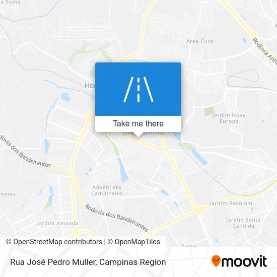 Rua José Pedro Muller map