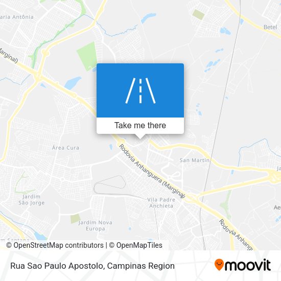 Rua Sao Paulo Apostolo map