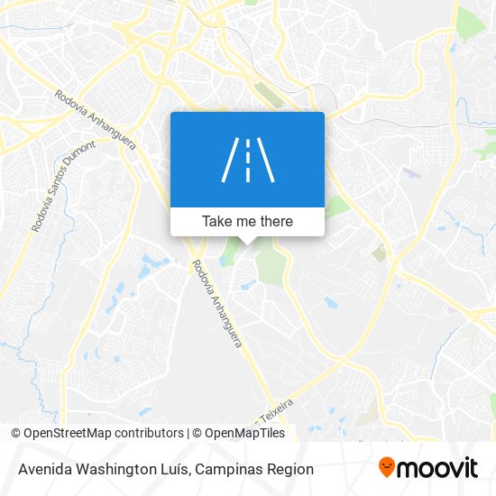 Mapa Avenida Washington Luís