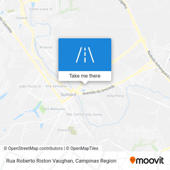 Rua Roberto Riston Vaughan map