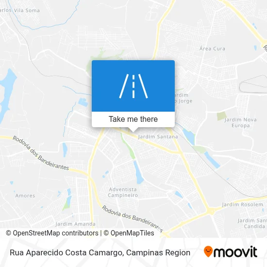 Rua Aparecido Costa Camargo map