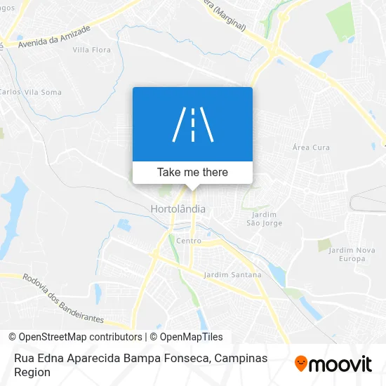 Rua Edna Aparecida Bampa Fonseca map