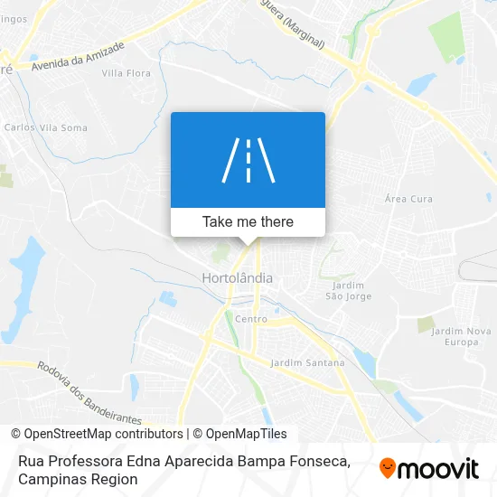 Rua Professora Edna Aparecida Bampa Fonseca map