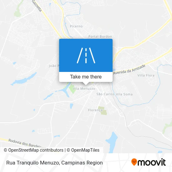 Rua Tranquilo Menuzo map