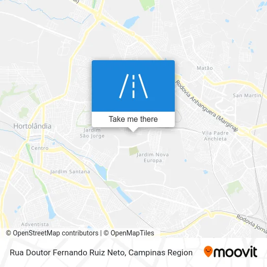 Rua Doutor Fernando Ruiz Neto map