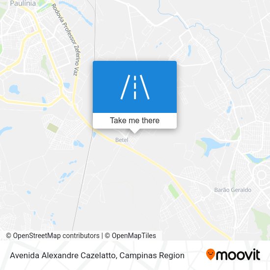 Avenida Alexandre Cazelatto map
