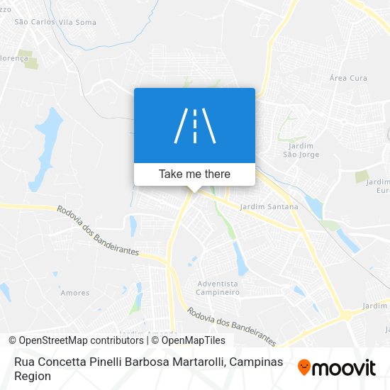 Rua Concetta Pinelli Barbosa Martarolli map