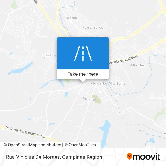 Rua Vinicius De Moraes map