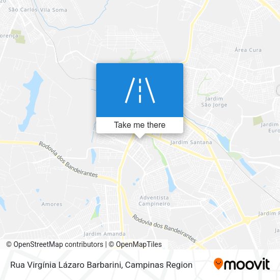Rua Virgínia Lázaro Barbarini map