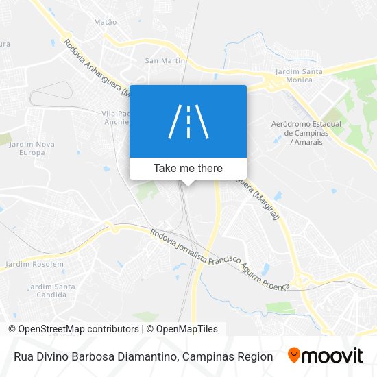 Rua Divino Barbosa Diamantino map