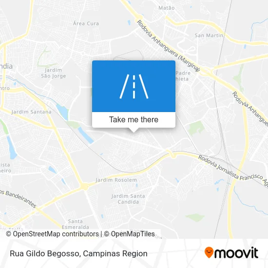 Rua Gildo Begosso map