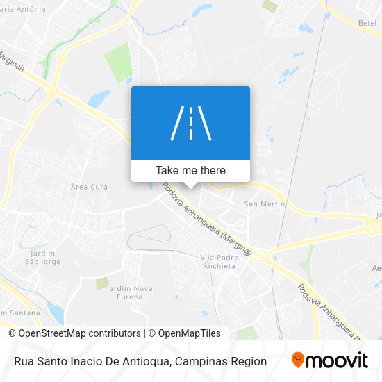 Rua Santo Inacio De Antioqua map