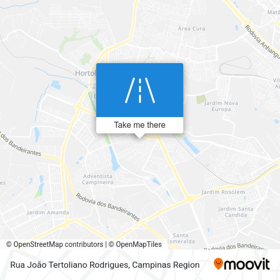 Rua João Tertoliano Rodrigues map