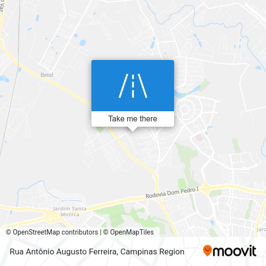 Rua Antônio Augusto Ferreira map
