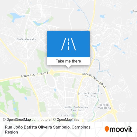 Rua João Batista Oliveira Sampaio map