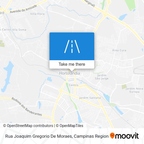Rua Joaquim Gregorio De Moraes map