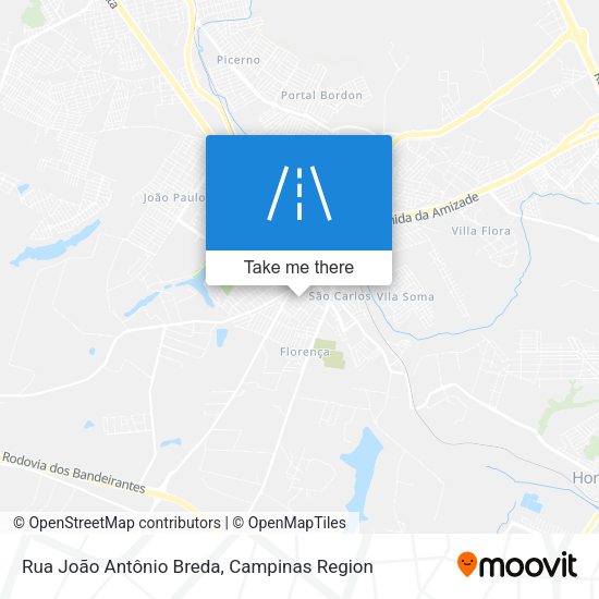 Rua João Antônio Breda map