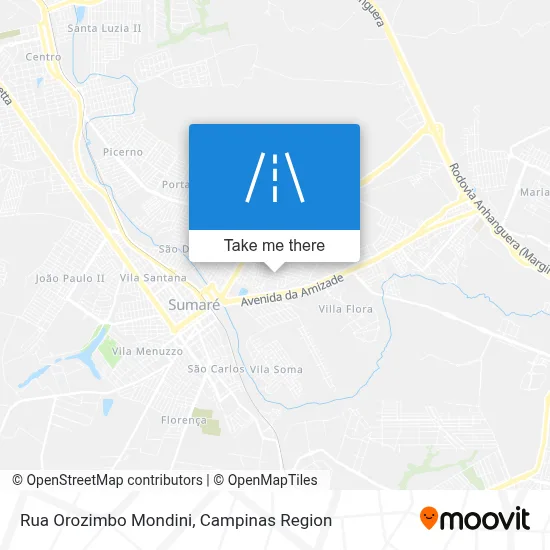 Rua Orozimbo Mondini map