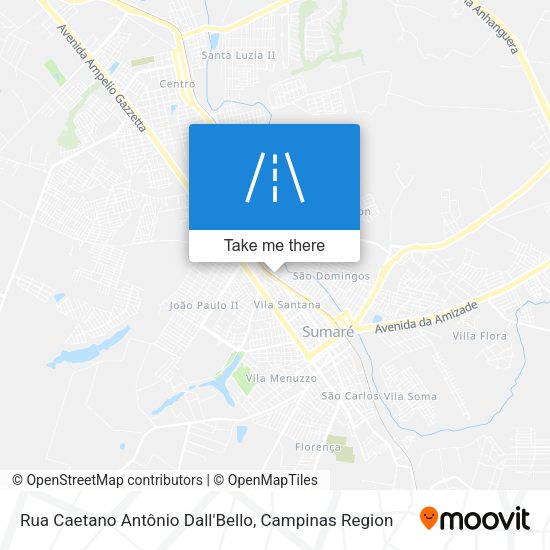 Rua Caetano Antônio Dall'Bello map