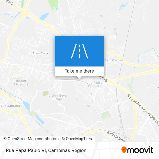 Rua Papa Paulo VI map