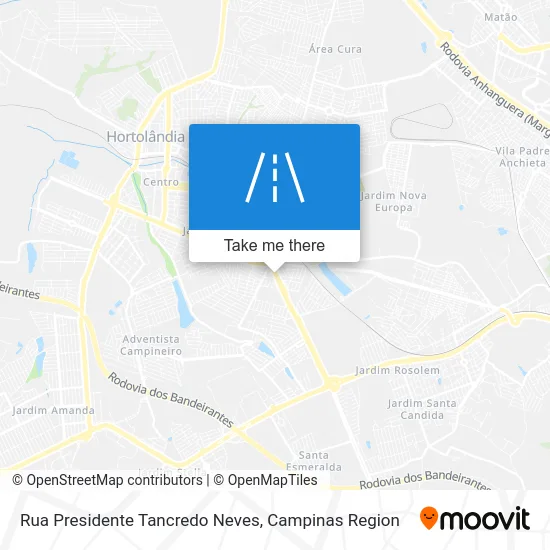 Rua Presidente Tancredo Neves map