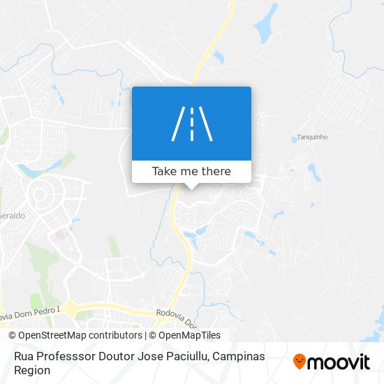 Rua Professsor Doutor Jose Paciullu map