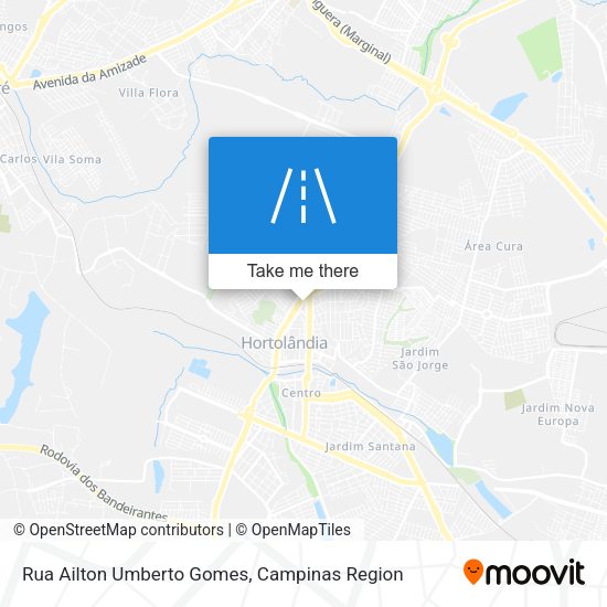 Rua Ailton Umberto Gomes map