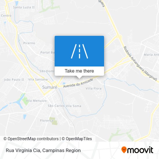 Rua Virgínia Cia map