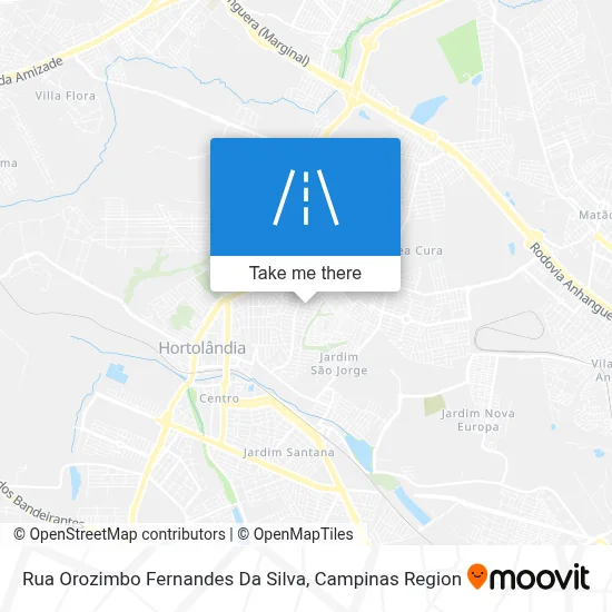 Rua Orozimbo Fernandes Da Silva map