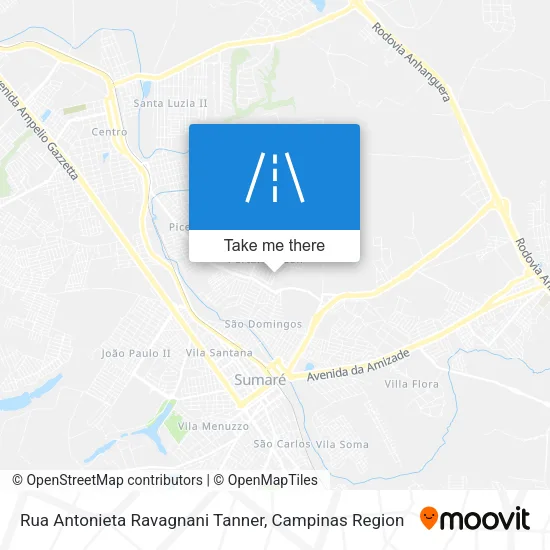 Rua Antonieta Ravagnani Tanner map
