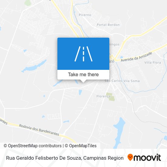 Rua Geraldo Felisberto De Souza map