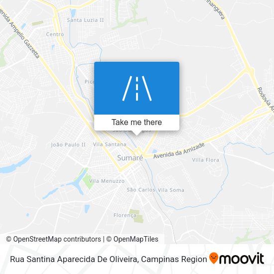 Rua Santina Aparecida De Oliveira map