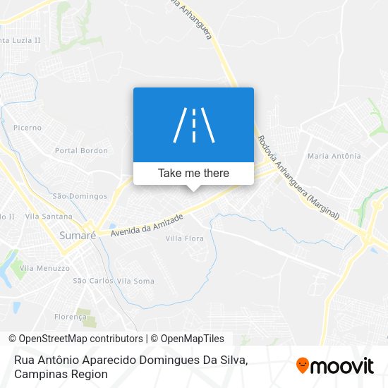 Rua Antônio Aparecido Domingues Da Silva map