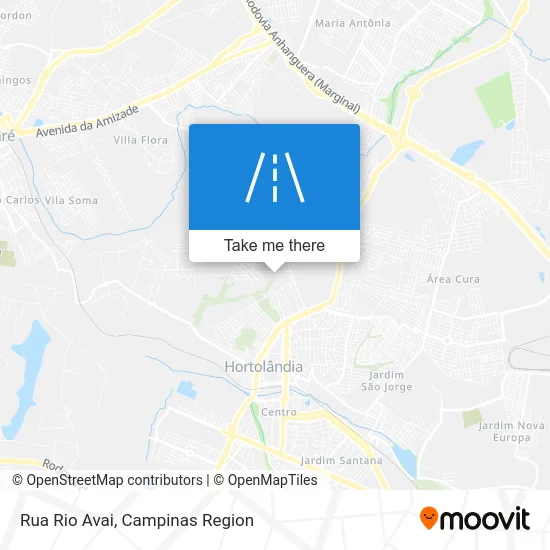 Rua Rio Avai map