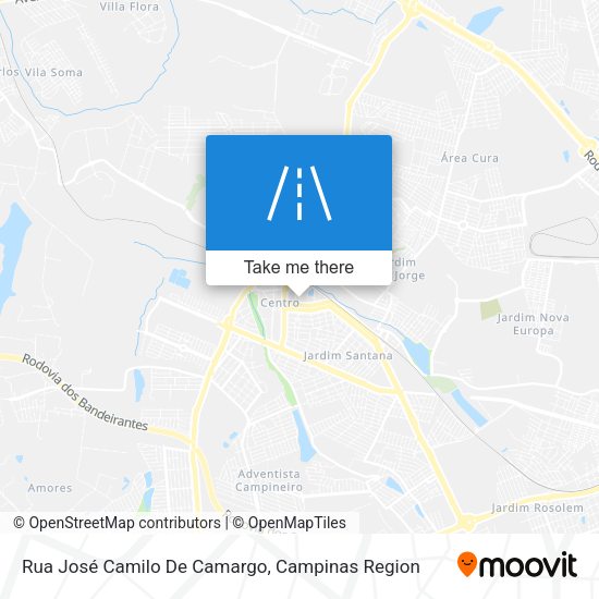Rua José Camilo De Camargo map