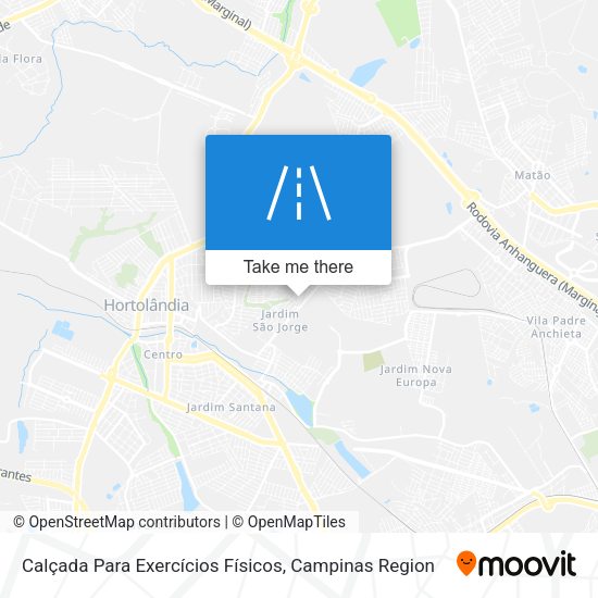 Calçada Para Exercícios Físicos map