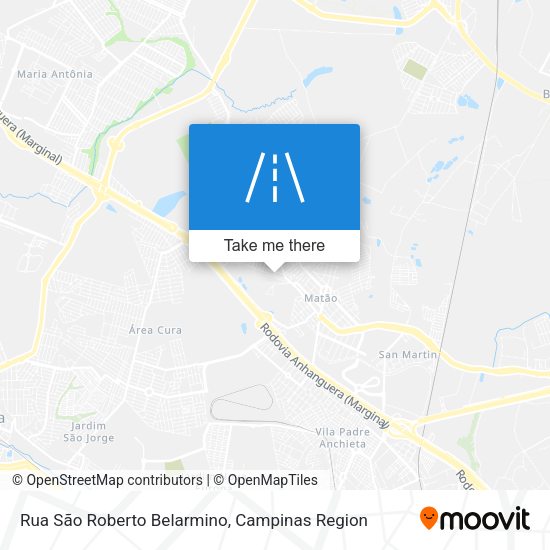 Rua São Roberto Belarmino map