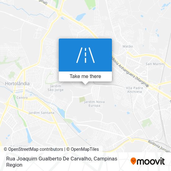 Rua Joaquim Gualberto De Carvalho map