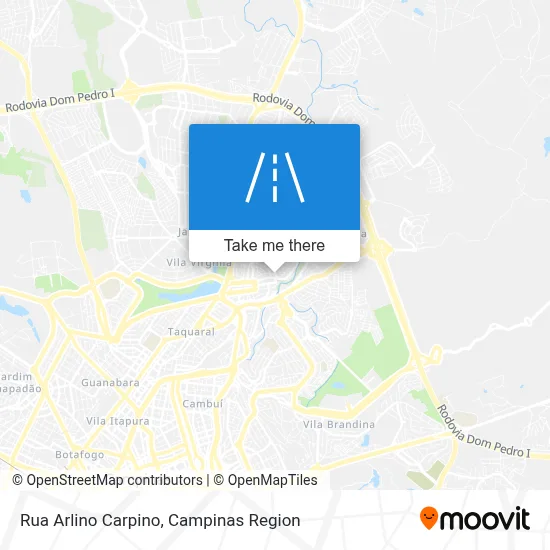 Rua Arlino Carpino map