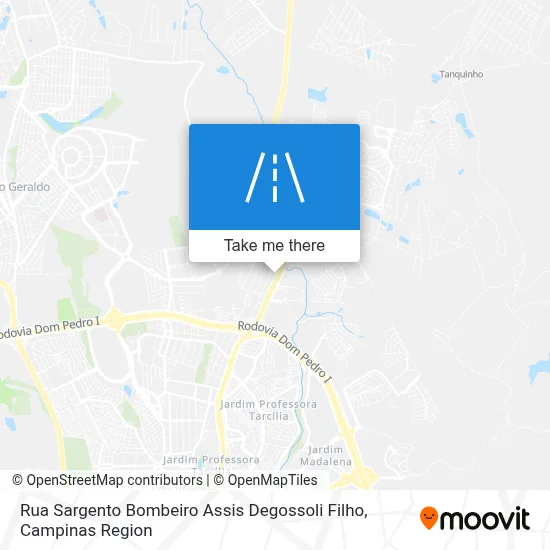 Rua Sargento Bombeiro Assis Degossoli Filho map
