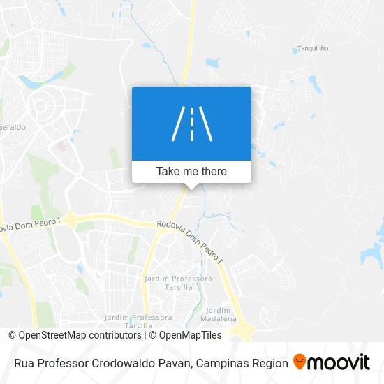 Rua Professor Crodowaldo Pavan map