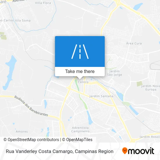 Rua Vanderley Costa Camargo map