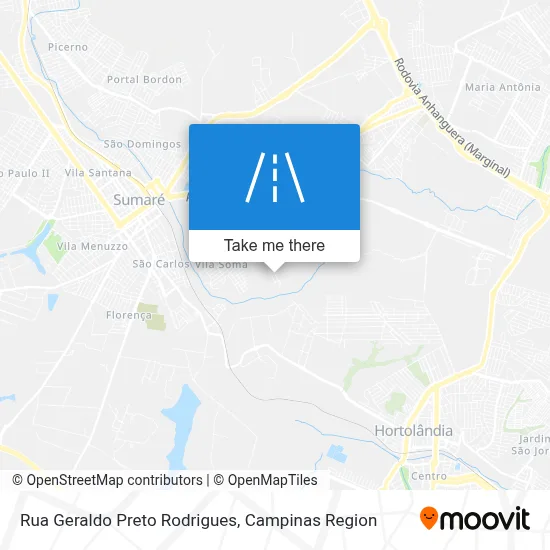 Rua Geraldo Preto Rodrigues map