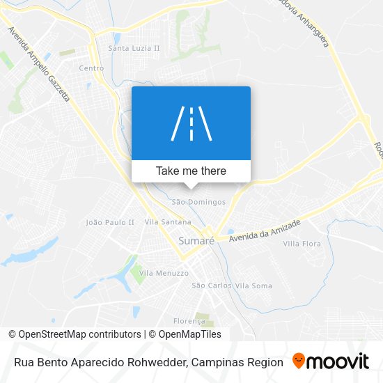 Rua Bento Aparecido Rohwedder map