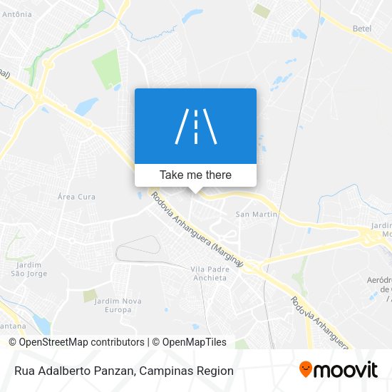 Rua Adalberto Panzan map