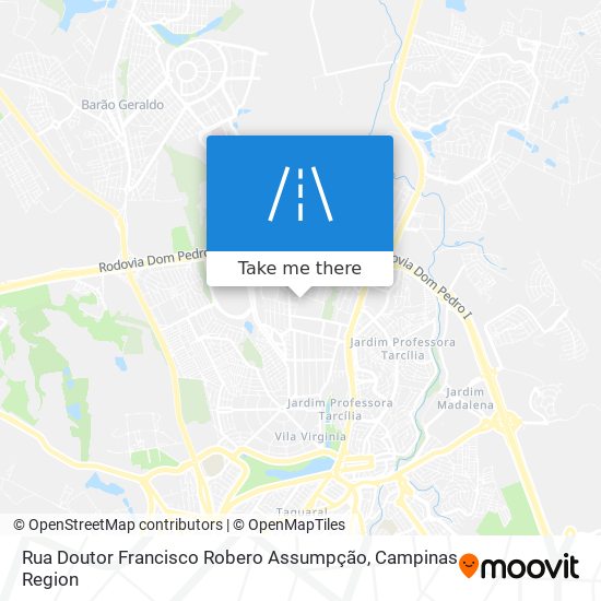 Rua Doutor Francisco Robero Assumpção map