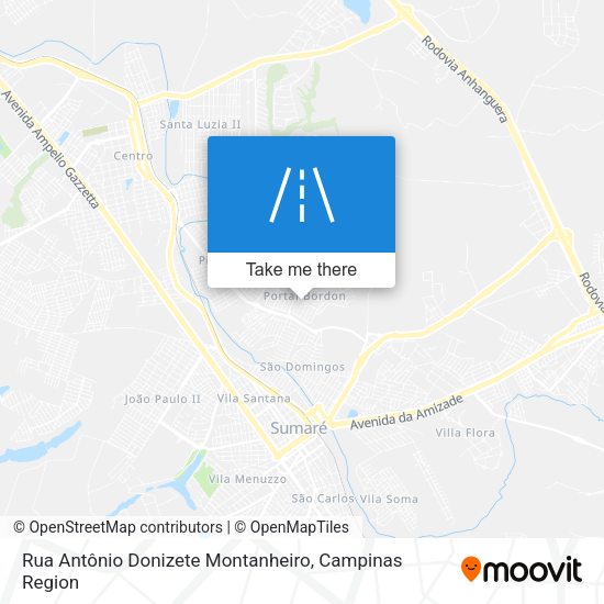 Rua Antônio Donizete Montanheiro map